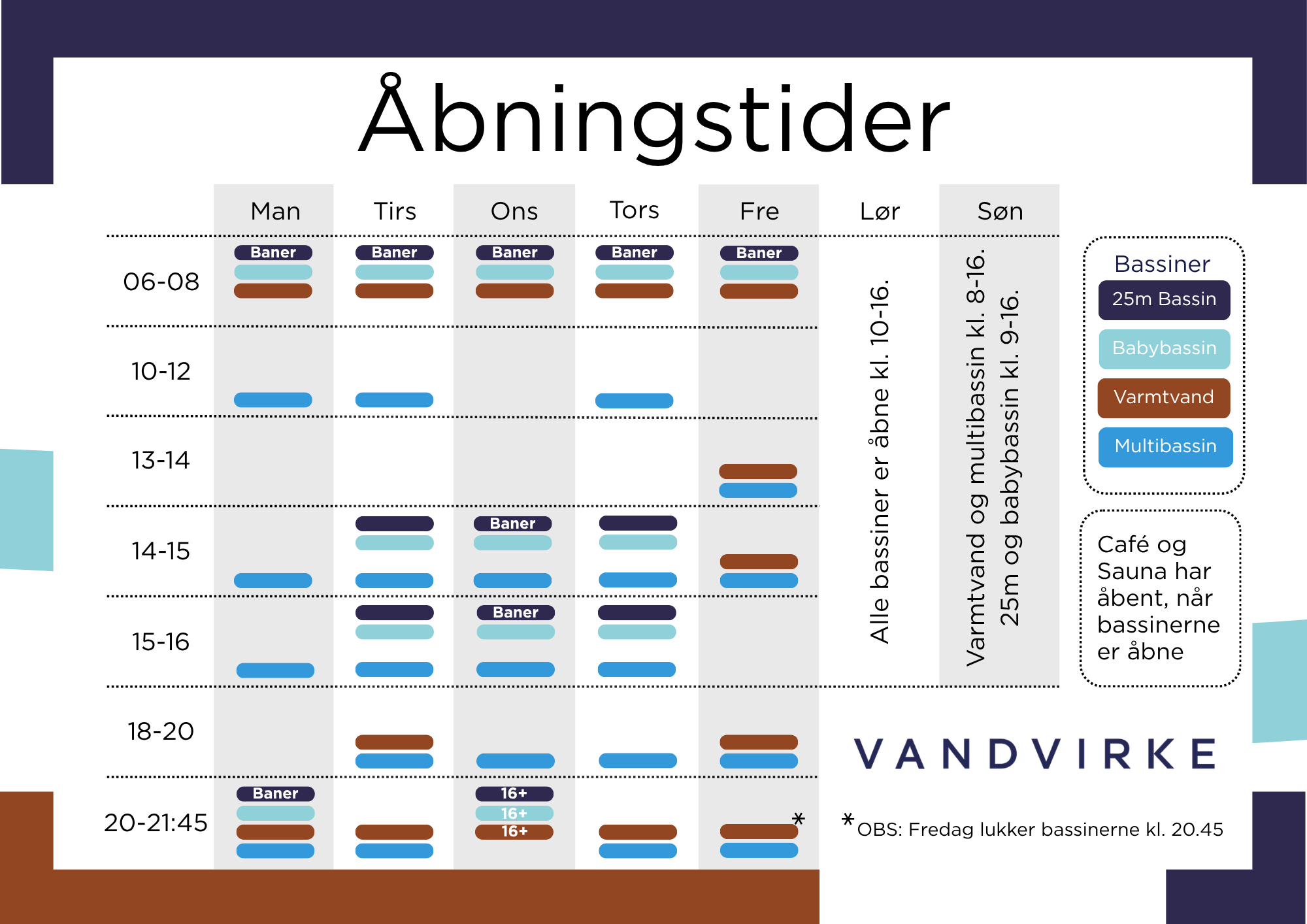 Åbningstider i Vandvirke - Skanderborg Svømmehal